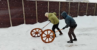 бег с колесом